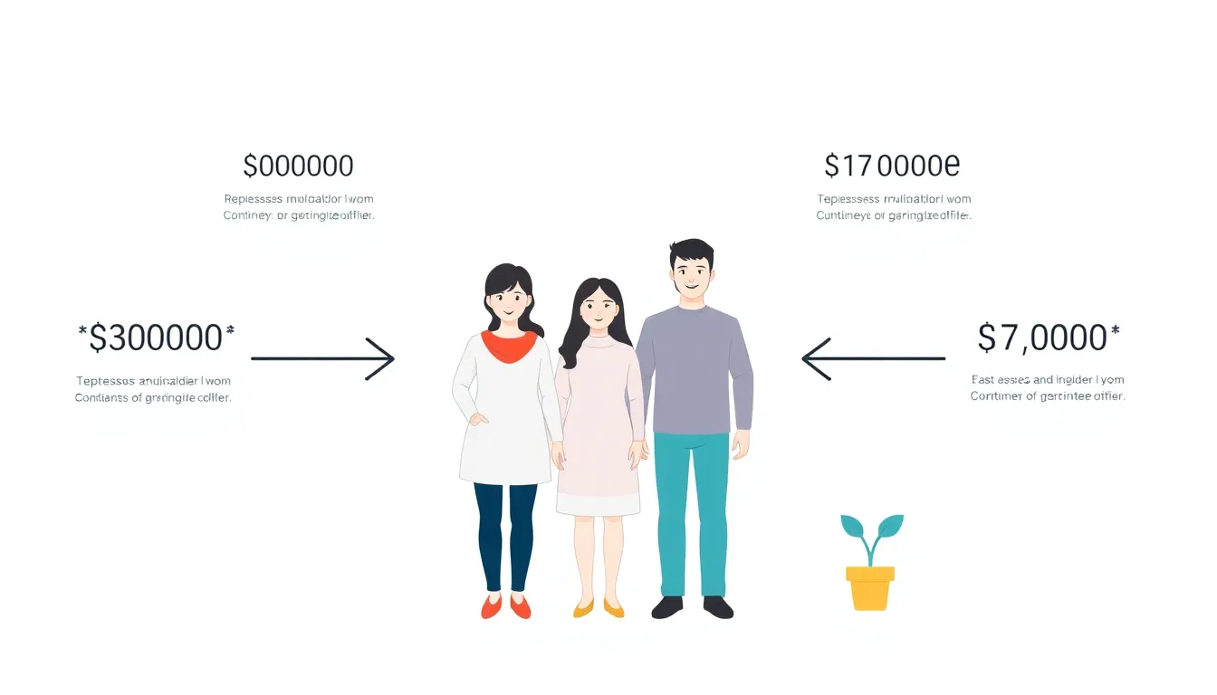 Create an educational infographic diagram. White background. Minimal, clean style. Ankara, Turkey. A family with income arrows entering, but larger expense arrows leaving. End of year: a grow
