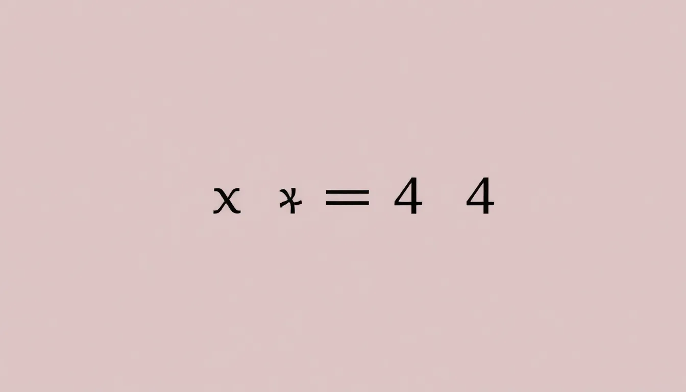 Karekök içinde x kare artı 4x artı 4, eşittir 6 denklemi. Çözüm: x=4.