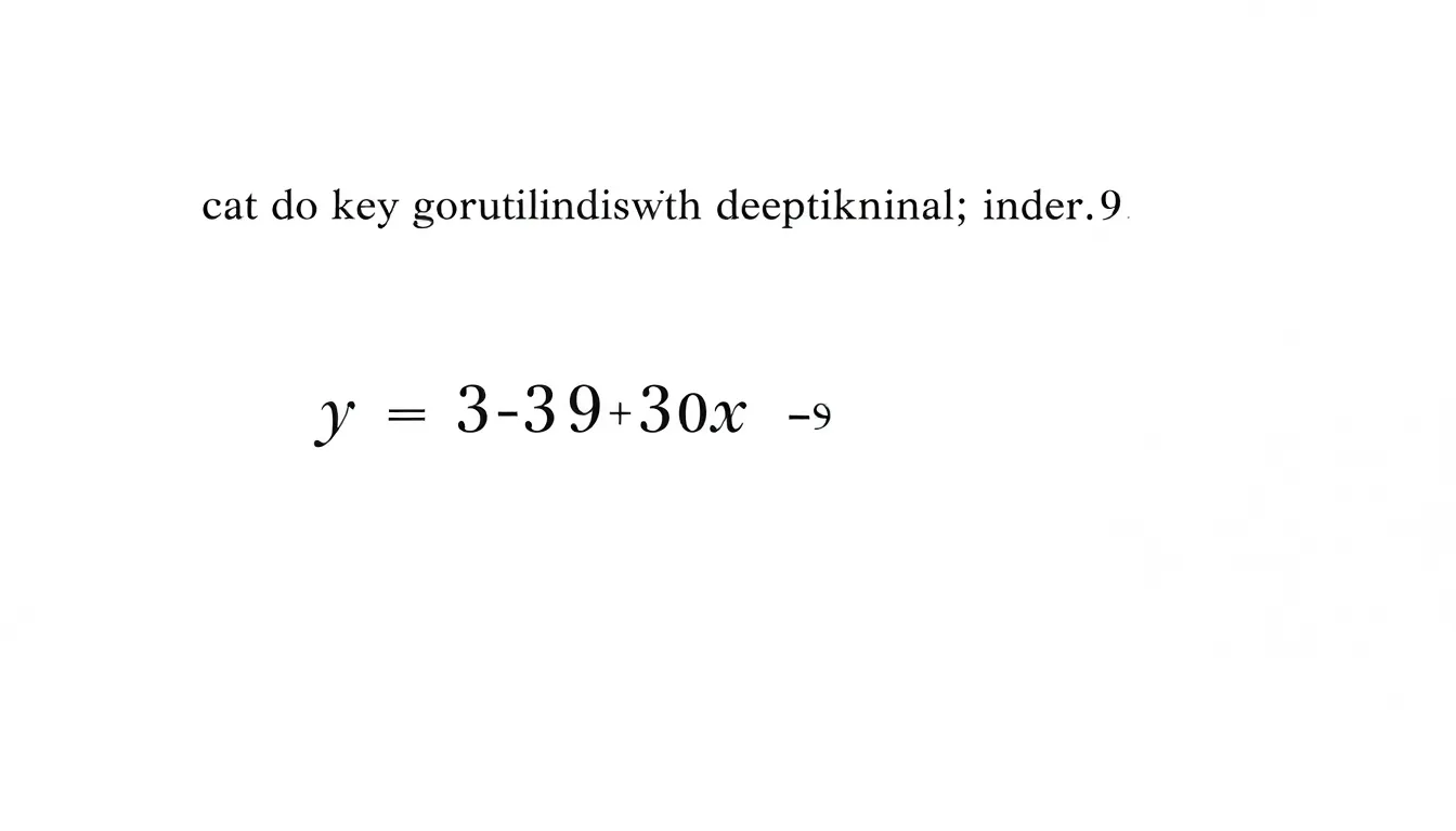 Bir koordinat düzleminde y = -3x + 9 doğrusu çizilmiş, P noktası (3,0), Q noktası (0,9) ve O orijini işaretlenmiştir.