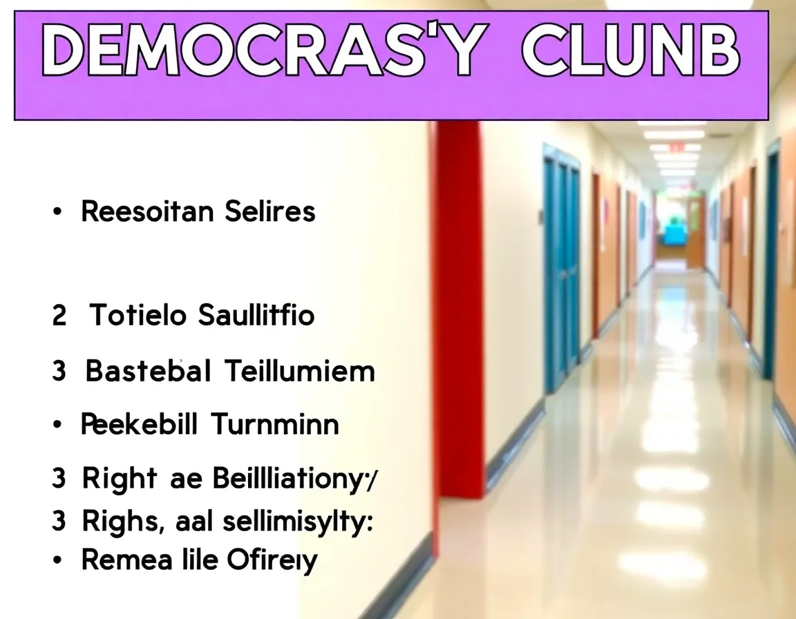 School democracy club poster